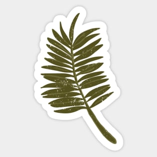 Palm leaf sticker Sticker